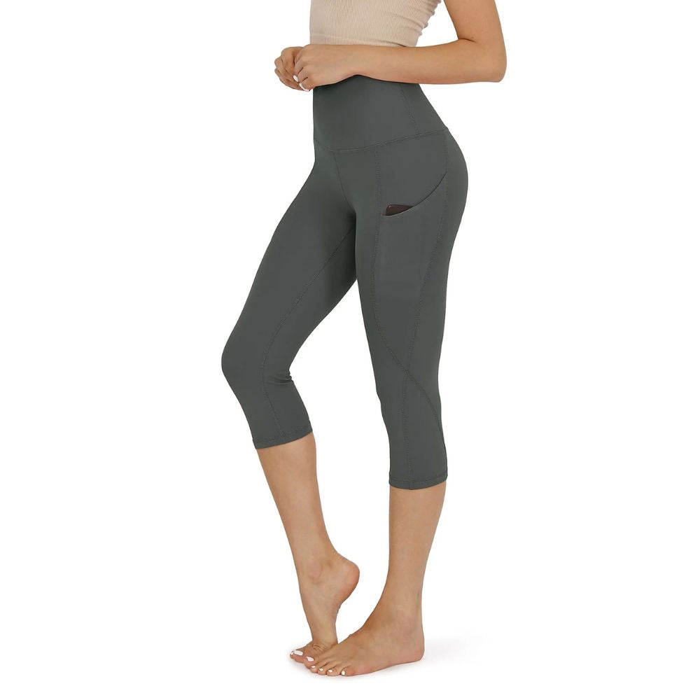 Ladies' Cotton Capri Pants with Pockets