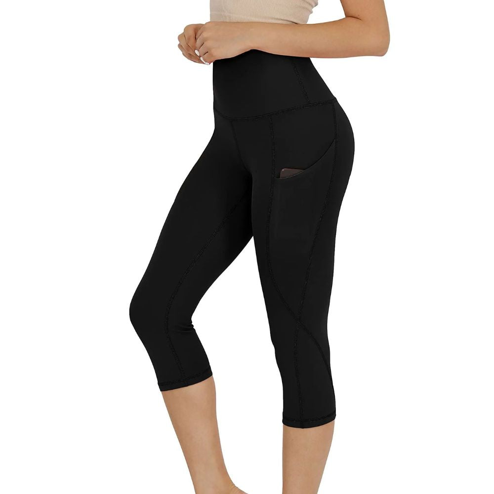 Ladies' Cotton Capri Pants with Pockets