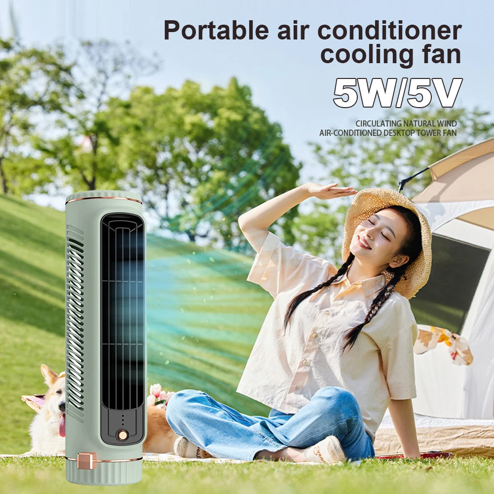 Bladeless Tower Fan with Air Conditioning