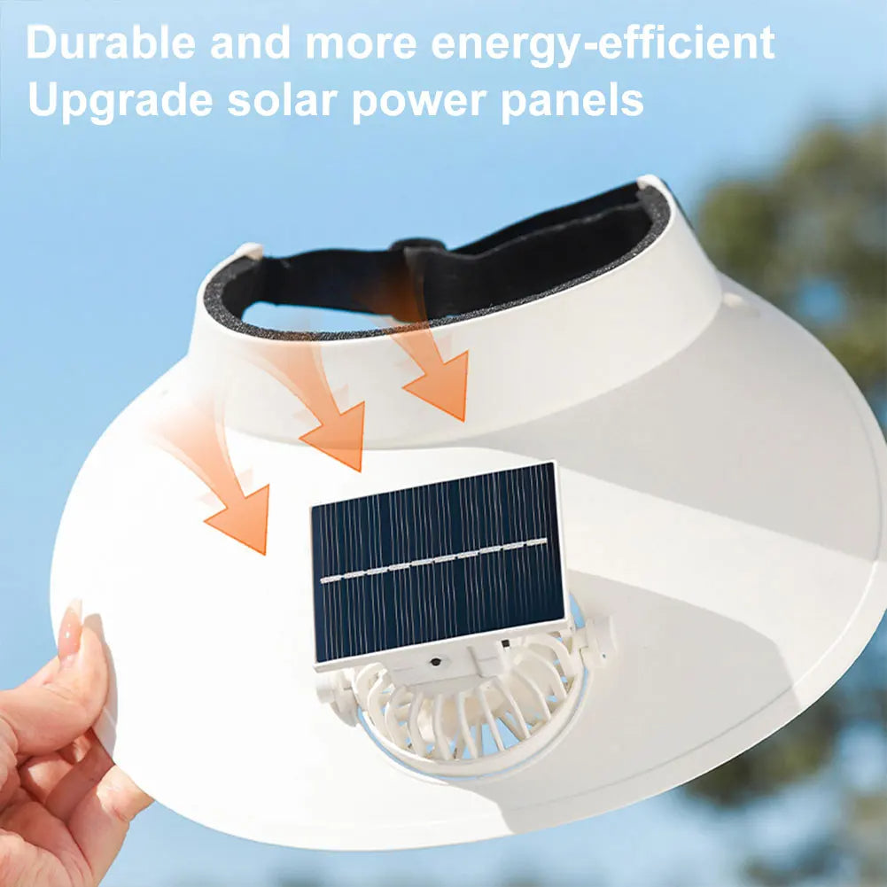 Cooling Fan Sun Visor Hat