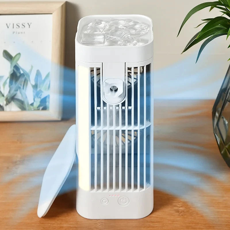 Desk Fan with Mist Spray Cooling