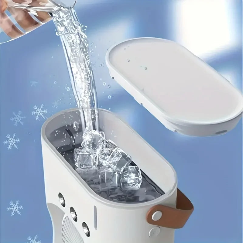 Dual-Head Portable AC Fan