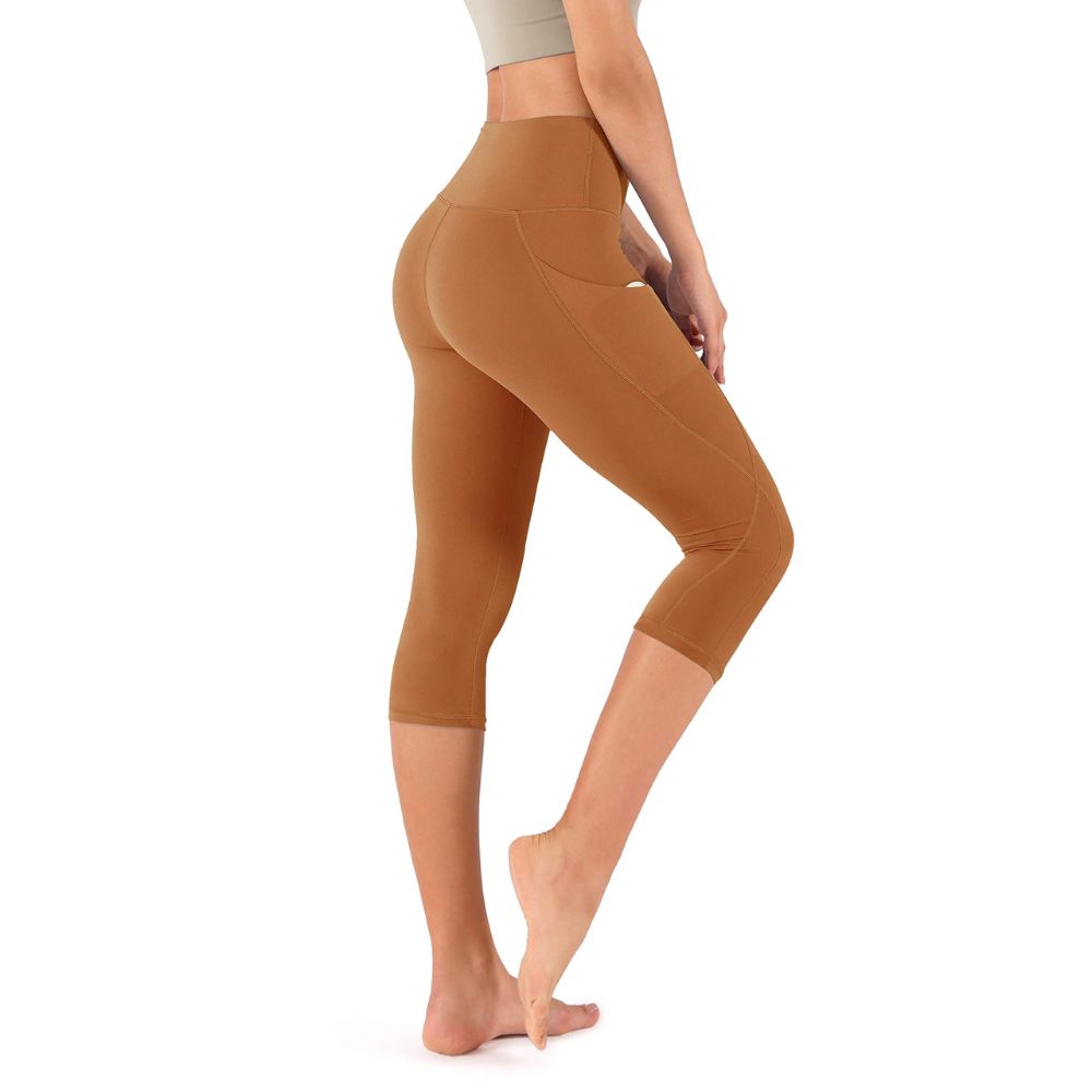 Ladies' Cotton Capri Pants with Pockets