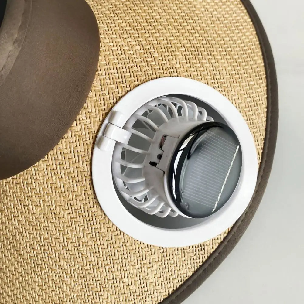 Solar Fan Wide Brim Sun Hat