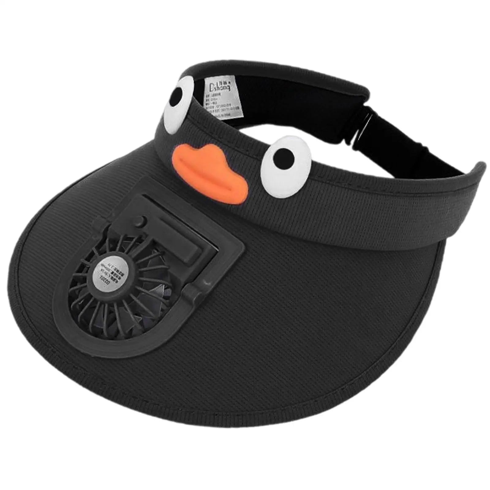 Kids' Sun Visor Hat with Cooling Fan