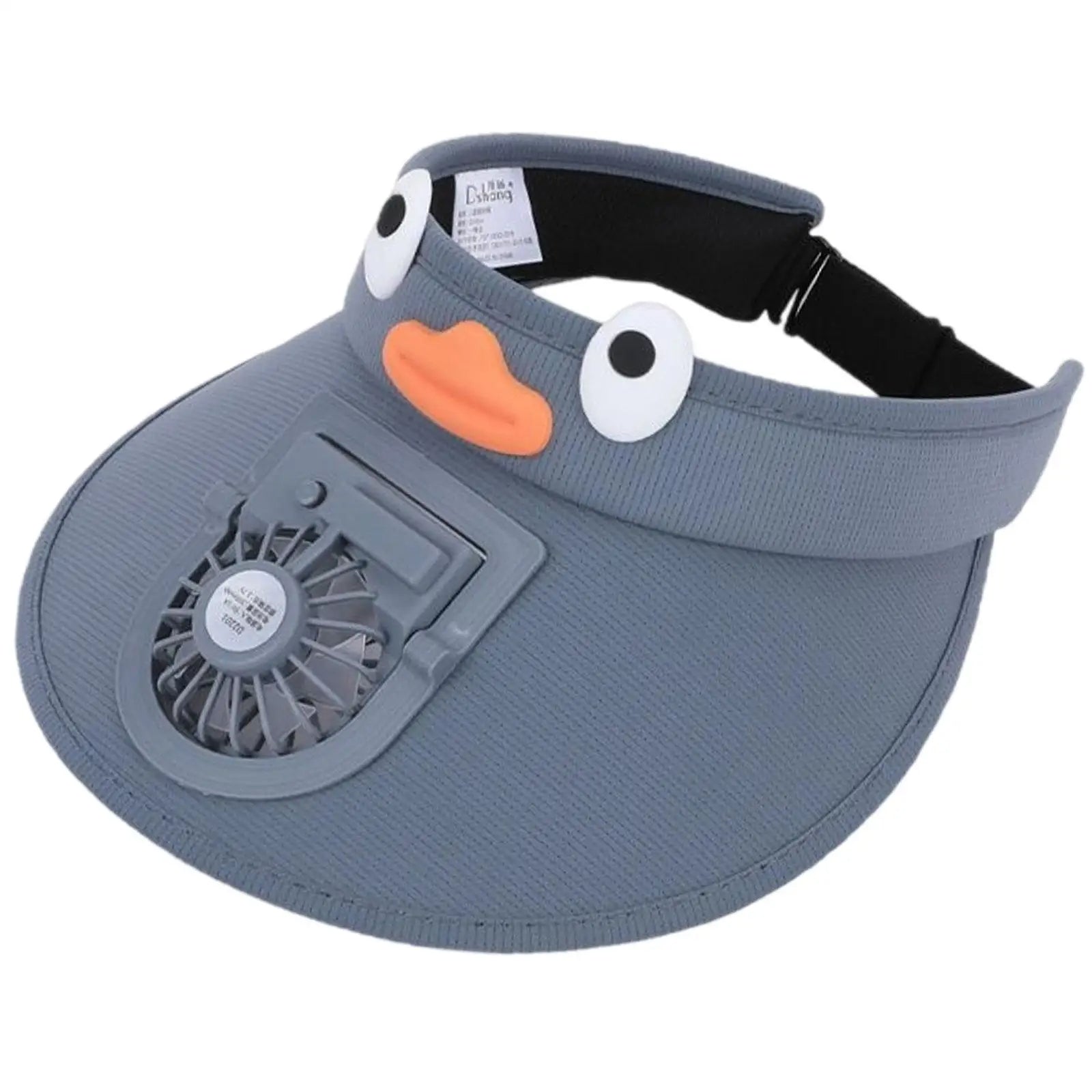 Kids' Sun Visor Hat with Cooling Fan