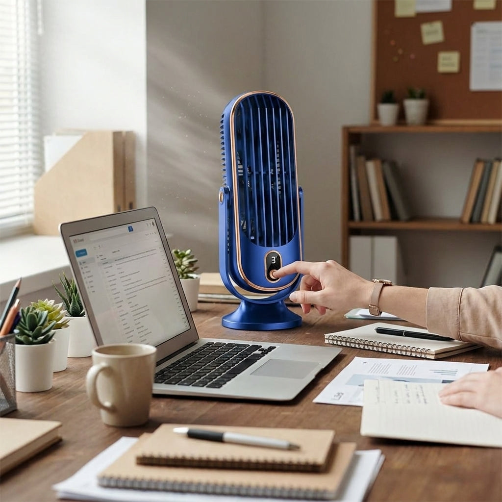 Compact Desktop Mini Air Conditioner lifestyle