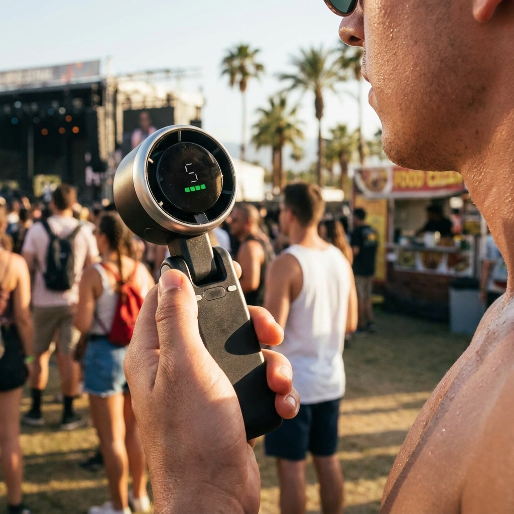 Handheld Turbo Fan lifestyle