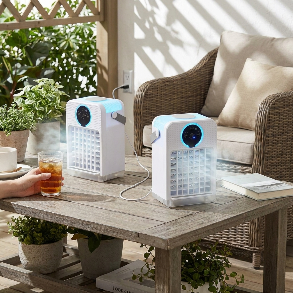 Slim Portable Cooling Fan lifestyle