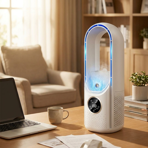 Bladeless Air Conditioner LED Display lifestyle